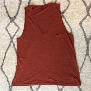 NWT Madewell Whisper Sleeveless Tee - XL
